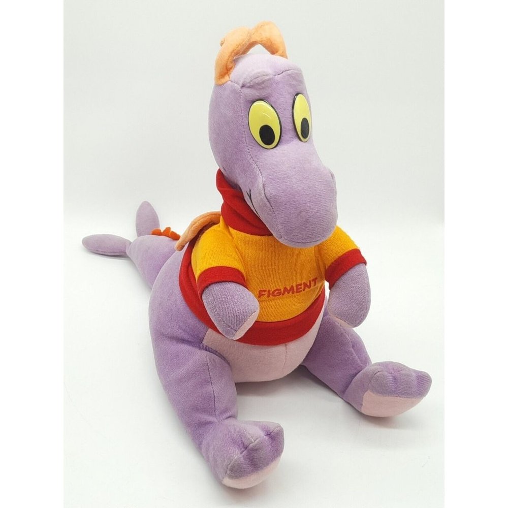 Vintage 1970's Walt Disney Purple Figment Dinosaur California Stuffed Toys Plush